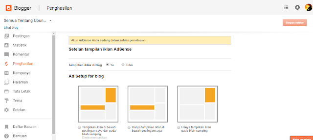 Adsense dari Blogspot 10