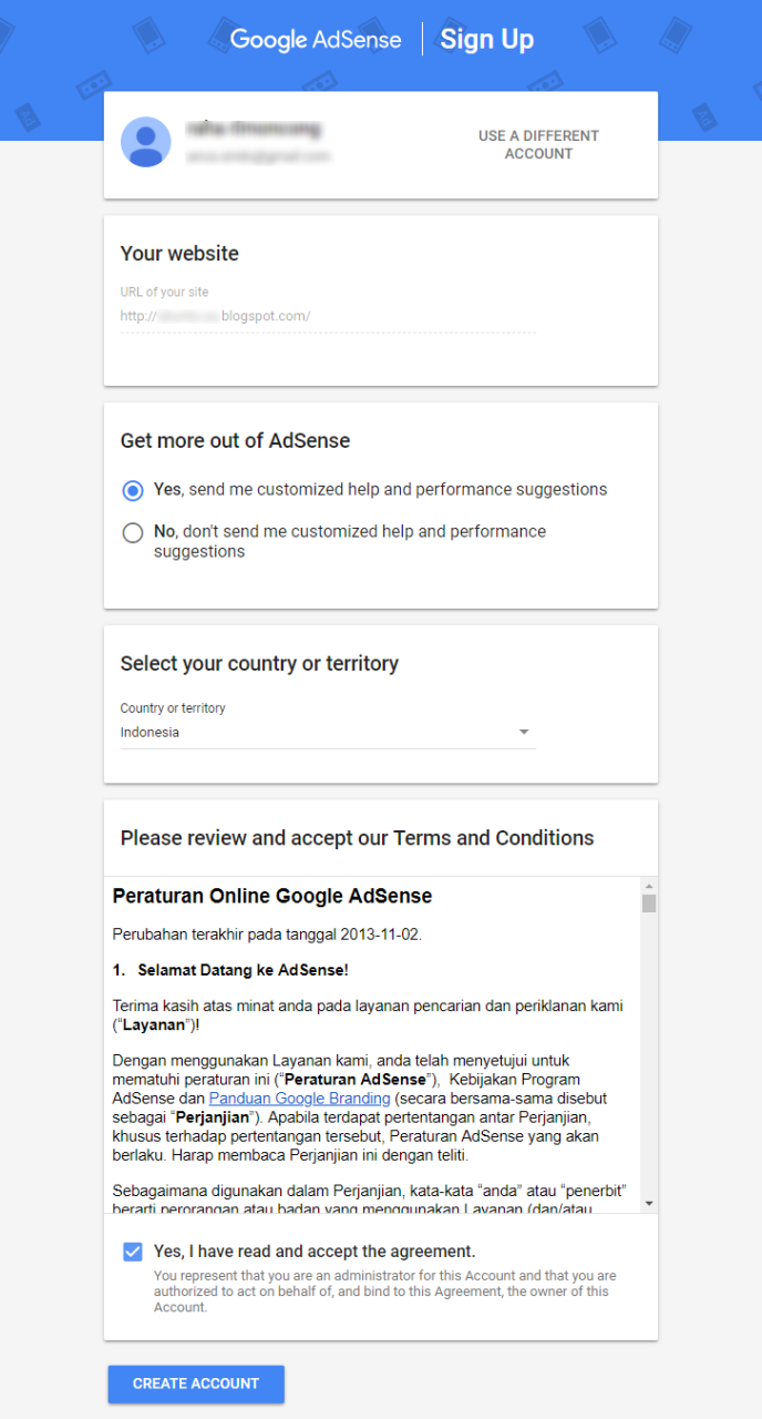 Adsense dari Blogspot 6