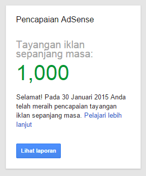 Mengenal Kartu Pencapaian Google Adsense 3 Beranda Google AdSense 4