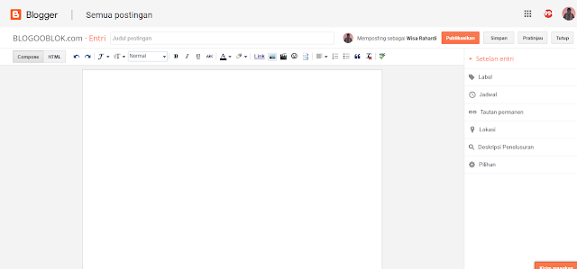 Blogger BLOGOOBLOK com Buat entri