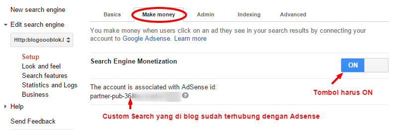 Mengaitkan Adsense dengan Google Custom Search di Blog 6 Custom Search Make Money 1