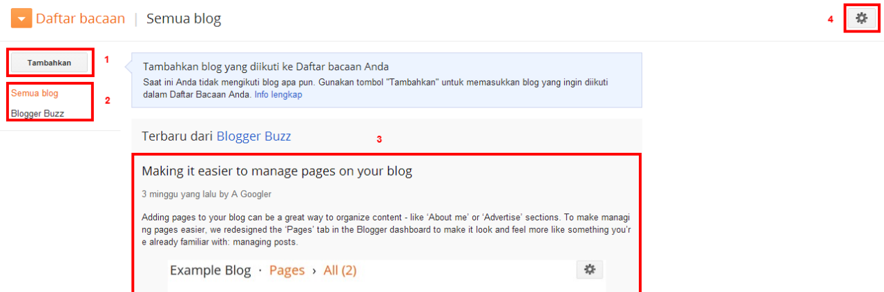 Mengenal Bagian dan Fungsi Dasbor Blogspot 7 Dasbor Blogger1