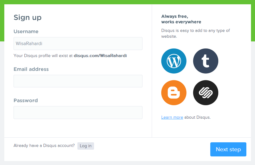 Cara Mudah Memasang Kolom Komentar Disqus di Blogspot 13 Disqus 2 1