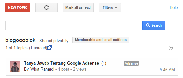 Membuat dan Memasang Google Groups di Blogspot 21 Google Groups 9