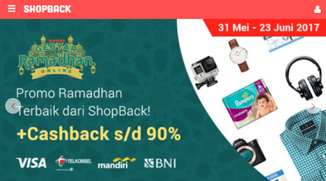 Harga Promo Voucher Diskon Cashback Belanja Online ShopBack