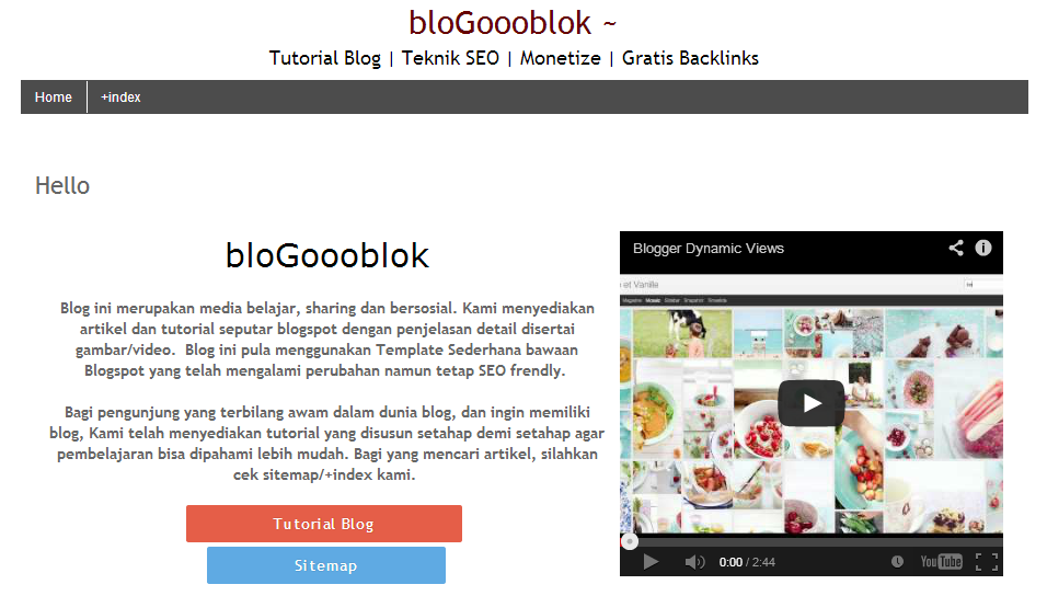 Cara Membuat Halaman Statis di Blogspot 10 Hello bloGoooblok
