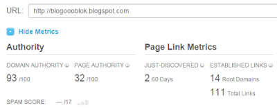 Open Site Explorer Moz sebelum