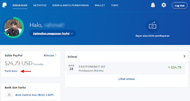Cara Menarik Uang dari PayPal ke Bank Lokal Indonesia 11 PayPal 1