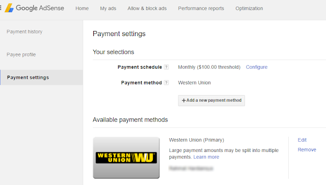 Cara Merubah Pembayaran Adsense Jadi Transfer Bank 8 Payments Google AdSense