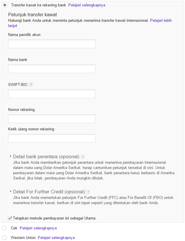 Pembayaran Google AdSense 4 1