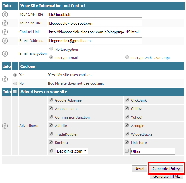 Cara Mudah Membuat Privacy Policy untuk Blog 7 Privacy Policy
