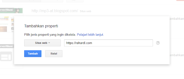 Cara Verifikasi Blog Wordpress di Search Console 12 Search Console 1