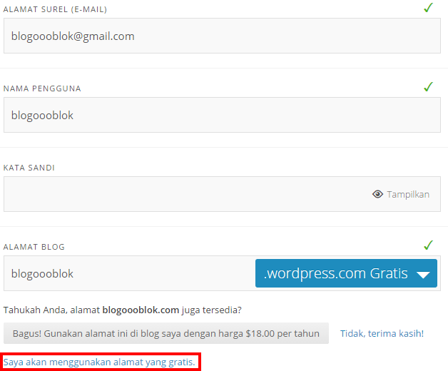Cara Membuat Blog Gratis di WordPress 11 WordPress 1 1