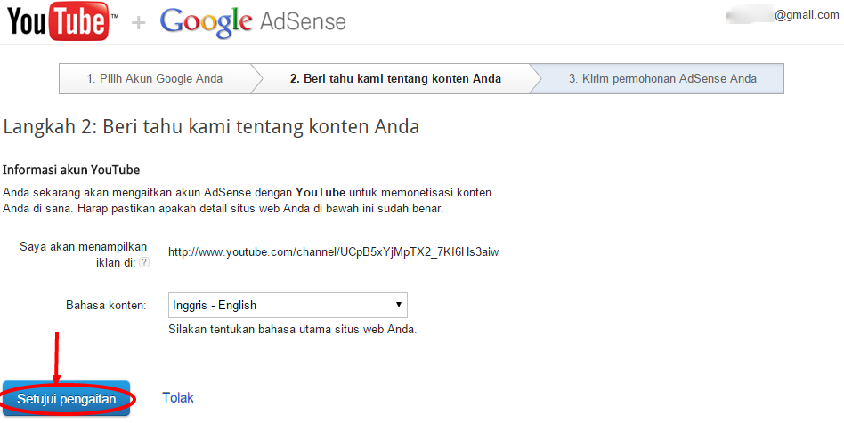  kita telah mempelajari bagaimana cara memasang iklan di Youtube Cara Mengaitkan Akun Adsense dengan Youtube