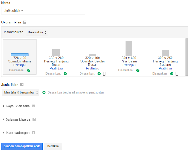 Cara Memasang Iklan Google Adsense di Blogspot 24 adsense 4