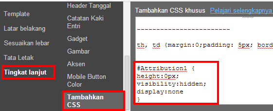 Cara Menghilangkan Tulisan 'Power by Blogger' 7 atribusi1