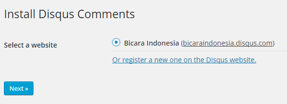 Cara Memasang Kolom Komentar Disqus di Wordpress 13 bicara disqus 3 1