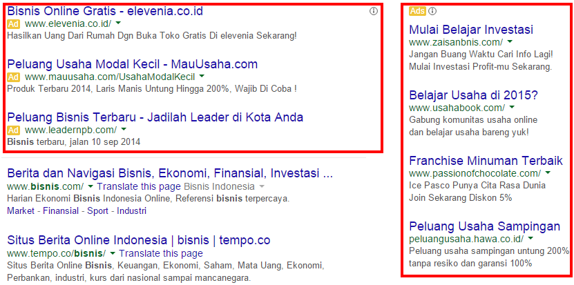bisnis Google Search