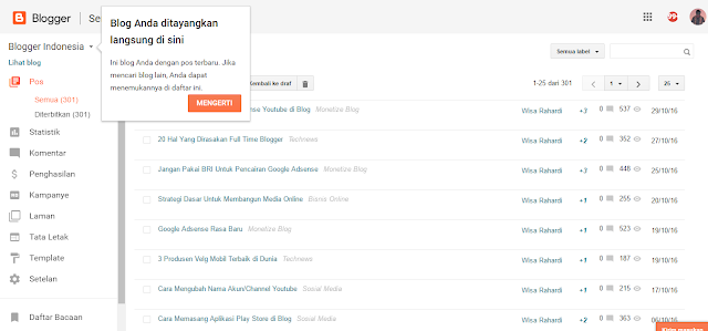 Tampilan Baru Dashboard Blogger Lebih Segar dan Kekinian 6 blogger rasa baru 1 1