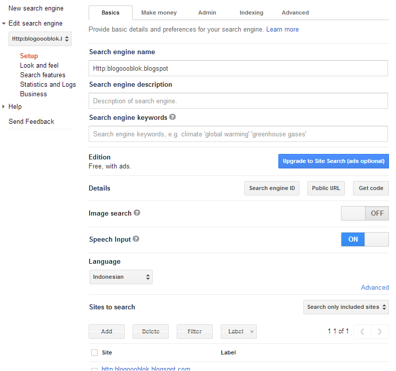 Cara Membuat dan Memasang Google Custom Search Engine 18 cari7