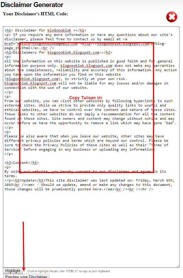 disclaimer 2