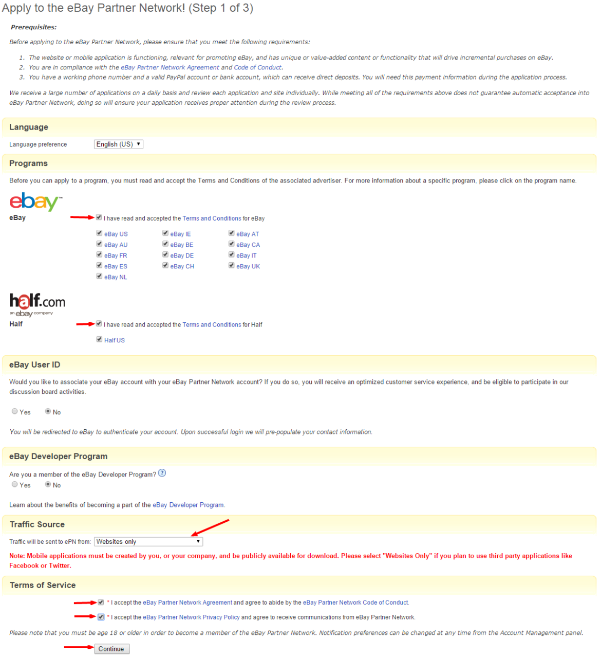 Cara Mendaftar eBay Affiliate Program Agar Diterima 8 eBay Partner Network 1 1