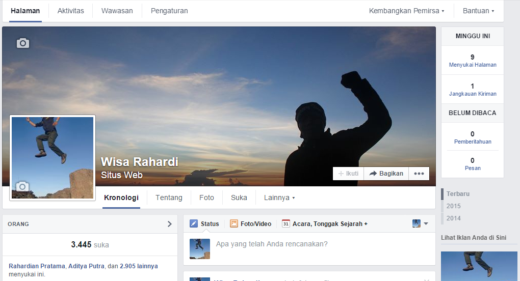 Cara Merubah Profil Facebook Menjadi Halaman Fan Page 17 fb 7