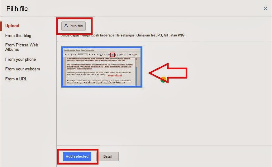Cara Memasukkan Gambar Dalam Postingan Blog 6 gambar postingan 1