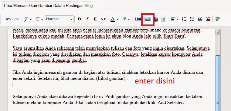 Cara Memasukkan Gambar Dalam Postingan Blog 5 gambar postingan