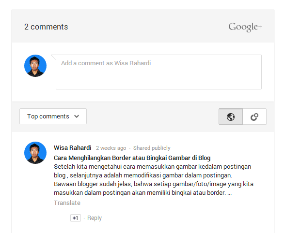 Cara Menampilkan Kolom Komentar Google+ 5 google 1 3