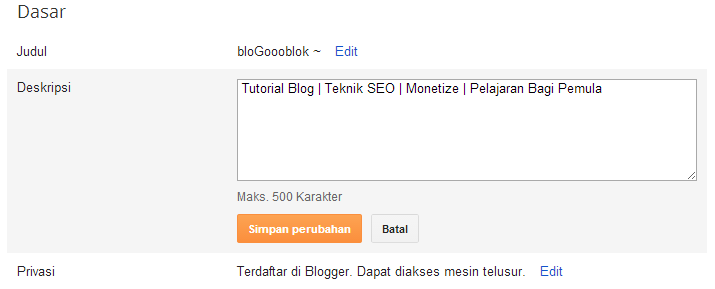 Cara Merubah Judul dan Deskripsi Blogspot 11 judul3