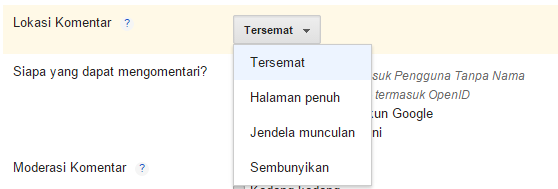 Mengenal Bagian Pengaturan Komentar di Blogspot 11 komen