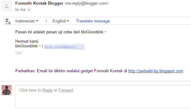 Menambahkan Contact Form di Sidebar Blogger 9 kontak 3