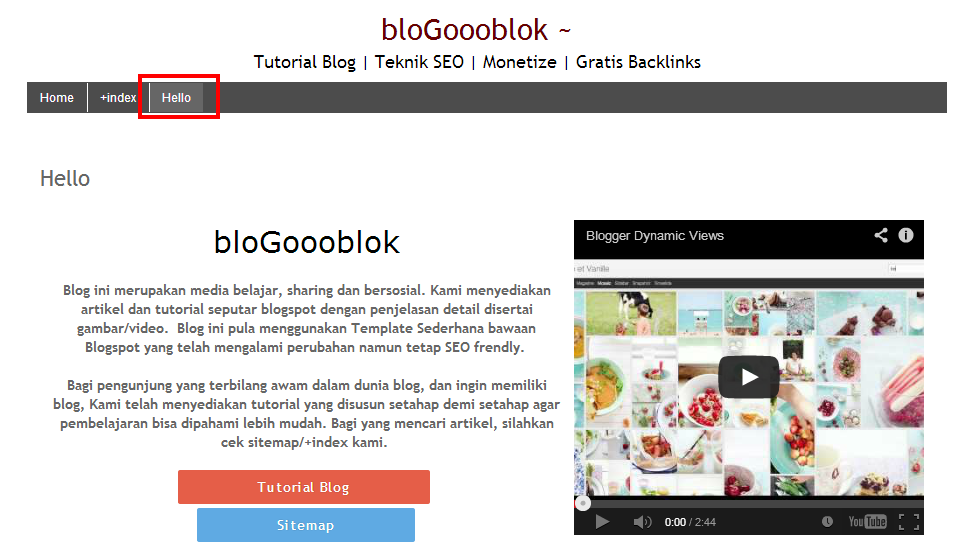 Cara Membuat Halaman Statis di Blogspot 15 laman 5