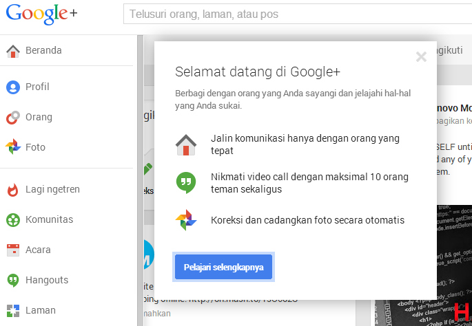 Cara Mengaktifkan Akun Google (+) Plus 13 plus4