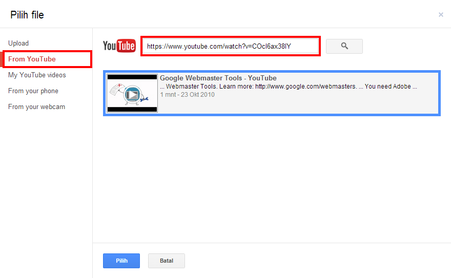 Cara Memasukkan Video Kedalam Postingan Blog 7 video1