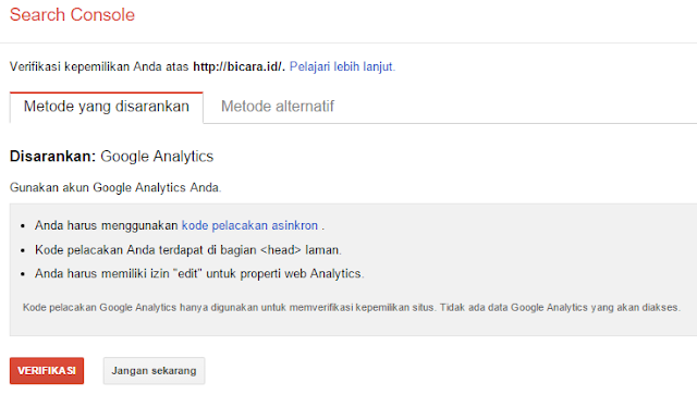 Hingga saat ini situs nomor satu di dunia masih berada di tangan Google Cara Mendaftarkan Blog ke Google Webmaster Tools