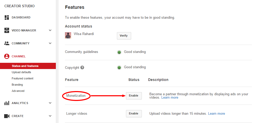 Cara Mudah Memasang Iklan Google Adsense di Youtube 11 you 1 1